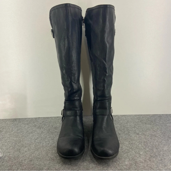 Guess Faux Leather Riding Tall Boots Women’s Size 8M - Picture 6 of 11